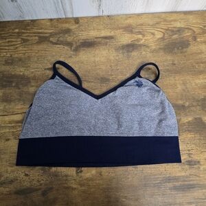 U.S. Polo Assn. Gray and Blue Sports Bra Womens Size XL